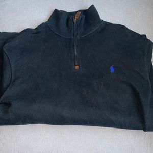 Ralph Lauren black quarter zip sweater